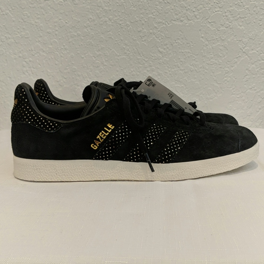 Adidas Gazelle Black & Gold Women's Sneaker